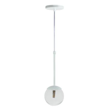 Imagem de Pendente Globo Esfera De Vidro 12cm - Branco - Vidro Cristal