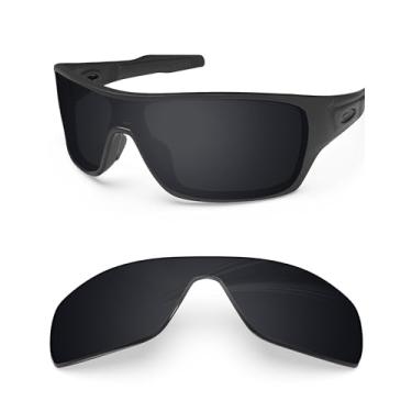 Imagem de BLAZERBUCK Lentes de reposição polarizadas para óculos de sol Oakley Turbine Rotor OO9307, Preto polarizado - [Policarbonato revestido com ar], Fit Turbine Rotor OO9307
