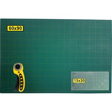Imagem de Base Corte 90x60 Régua 15x30 Cortador Patchwork Scrapbook. - De Acordo
