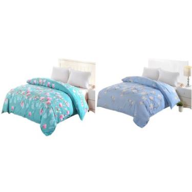 Imagem de Kit 2 Edredom dupla face casal Queen 2,20 x 2,00 - grosso - estampas v