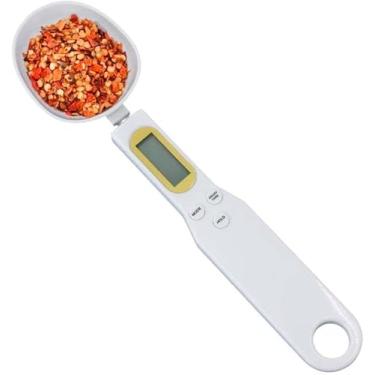 Imagem de Colher Balança Digital Medidora com Display LCD – Alta Precisão 0.1g a 500g, Função Tara e HOLD, para Dieta, Cozinha, Confeitaria e Receitas – Bateria Inclusa