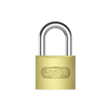 Imagem de Cadeado Zamac Latonado - Stam 45mm