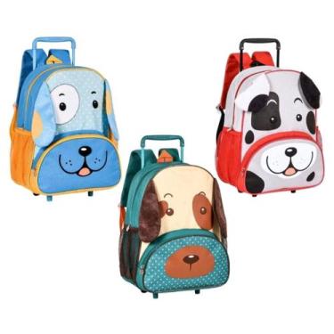 Imagem de Mochila De Rodinhas M Cachorro Clio Pets 38cm altura X 32cm largura X 