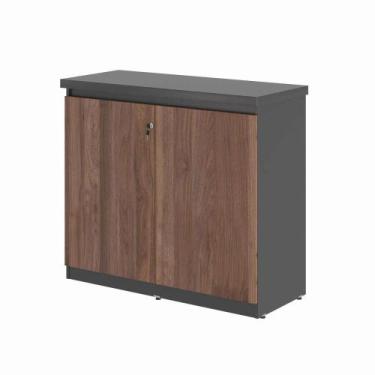 Imagem de Balcao Baixo 2 Portas Italia Noce Preto - CASA H