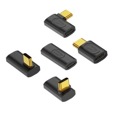 Imagem de MysRuida Adaptador de extensão bidirecional USB 4.0 tipo C, pacote com 5, acoplador de 40 Gbps, conector de carregamento PD de 240 W, vídeo 8 K a 60 Hz, extensor compatível com Thunderbolt 4/3, laptop