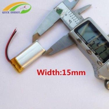 Imagem de 1 Unidade 301535 C/ 110mah 3mmx15mmx35mm 2 Fios 3,7v Nova - bgb
