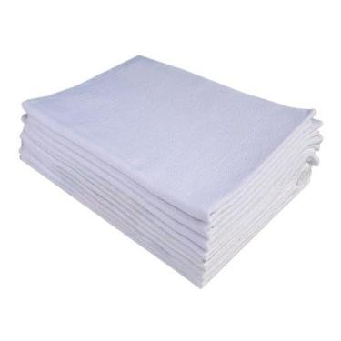 Imagem de Pano De Prato Branco Kit Com 10 Peças