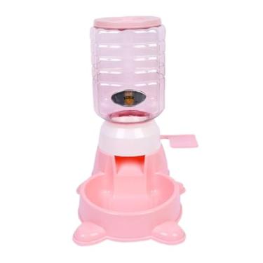 Imagem de Alimentador para animais de estimação Tipo Push Alimentador automático de quebra-cabeça Bebedor para animais(Pó de pêssego claro)