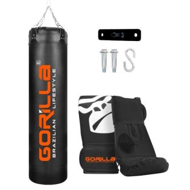 Imagem de Saco De Pancada Profissional Grande 160 cm Luva Bate Saco Adulto Pro S