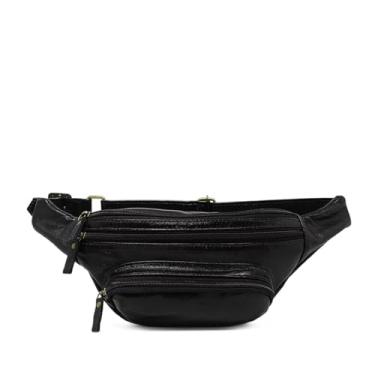 Imagem de Pochete Masculina de Couro Modelo Fred - Relicário (Preto)