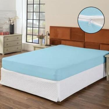 Imagem de Capa Protetora Com Zíper Para Colchão Queen 158x198x30cm - Sul Brasil,