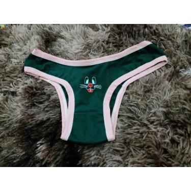 Imagem de KIT 6 Calcinha Cara de Gata em Cotton - LIZ, Rosa