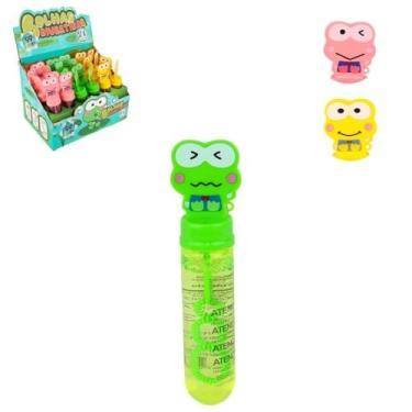 Imagem de Kit 24 bolhas de sabão sapo lembrancinha festa