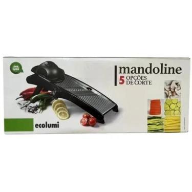 Imagem de Ralador Mandoline Profissional Regulagem Inox 5 Tipos De Corte Alta Qu