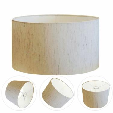 Imagem de Cúpula Abajur Cilíndrica Cp-8027 Ø55x30cm Linho Bege