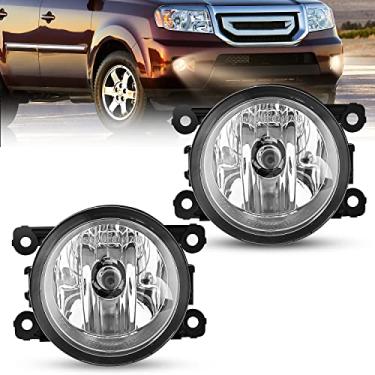 Imagem de Nilight Conjunto de luz de neblina compatível com 2005-2016 Ford 2005-2015 Lincoln 2010-2015 Honda 2010-2016 Acura 2005-2015 Nissan 2010-2016 Subaru 2009-2013 Suzuki