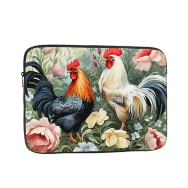 Imagem de Capa para laptop Rooster de 12 polegadas bolsa de transporte para computador à prova de choque capa protetora para notebook bolsa portátil para laptop bolsa à prova d'água para homens e mulheres