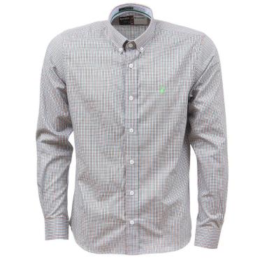 Imagem de Camisa Xadrez Masculina Manga Longa Laranja Austin Western 38371