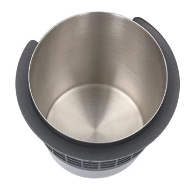 Imagem de Ymiko Copa de Dosagem de café, Aço Inoxidável de café da Dosagem de café Com Copo de Dose de Cafeteira de Copo de Aço Inoxidável Com Capacidade de 120 Ml e um Diâmetro de 58 Mm para (Preto)