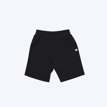 Imagem de Bermuda Moletom Básica Infantil Menino Have Fun 28279 Preto, Preto, 4