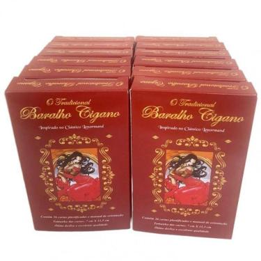 Imagem de Kit C/12 O Tradicional Baralho Cigano 36 Cartas Plastificado