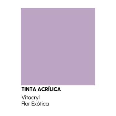 Imagem de Tinta Emborrachada Acetinada Violetas - Vitacryl, Flor Exótica, 3,6 lt