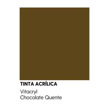 Imagem de Tinta Fosca Premium Marrons - Vitacryl, Chocolate Quente, 3,6 lts