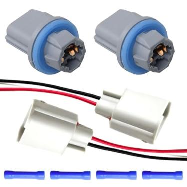 Imagem de Umiup Kit de soquete e plugue de conector de luzes traseiras para placa de licença 2 peças adequado para Ford F-150 2004-2021 Ranger 1998-2011 Fit Explorer 2006-2010 Lâmpada de soquete de luz traseira