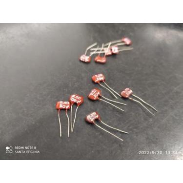 Imagem de 4x Capacitor Mica Prata 2,2pf/100v Tolerancia 0,5pf Icl