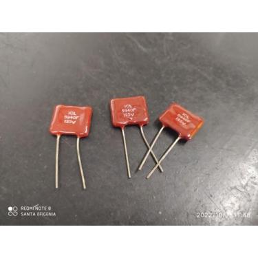 Imagem de 1x Capacitor Mica Prata 5940pf/125v = 5k94/125v 1% Icl