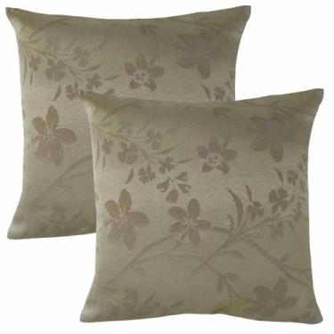 Imagem de Kit 02 Capas para Almofada em Jacquard Estampado 45cm x 45cm - Paulo C