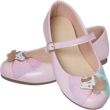 Imagem de Sapatilha Feminina Infantil Juvenil Antiderrapante Social Unicornio - 