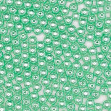 Imagem de Miçanga Passante Pérola Abs Verde Claro 8mm 10pçs 4g - Macall