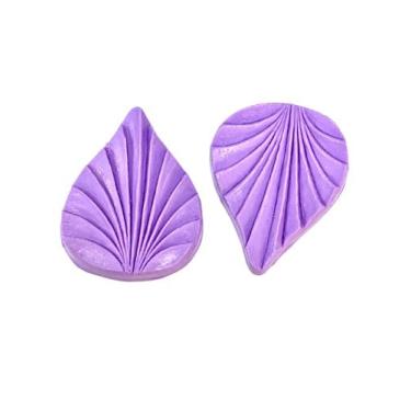 Imagem de F1570 molde de silicone marcador de folha confeitaria biscuit - confei