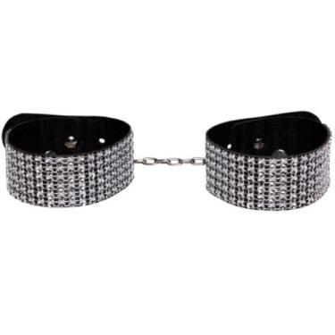 Imagem de Algema Bracelete Strass Erótico Acessórios Íntimos Bracelete, Algemas Elegantes para Casais DX1855