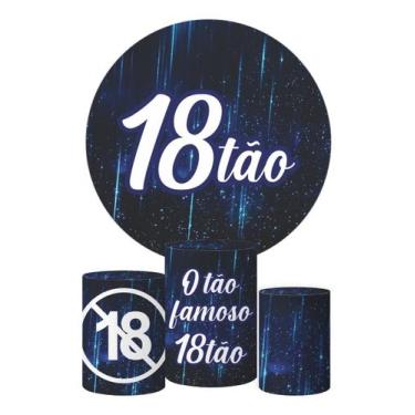 Imagem de Painel De Festa 1,5x1,5 + Trio De Capas - 18tão - 18 Anos - Decorando 
