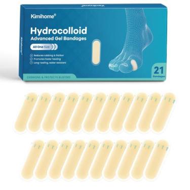 Imagem de Bandagens em gel Blister Kimihome Hydrocolloid 21 unidades para pés