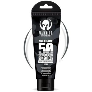 Imagem de WARRIOR – VENÇA SUAS BATALHAS - Protetor solar com FPS 50 para o rosto – Hidratante matizado de zinco e titânio com FPS – resistente à água, loção protetora solar não tóxica para peles sensíveis – 90