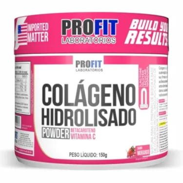 Imagem de Colágeno Hidrolisado Power Betacaroteno + Vitamina C 150g Sabor Morango - Profit Labs
