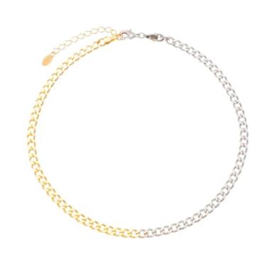 Imagem de CHOKER ELOS GROUMET FOLHEADA A OURO 18K E FOLHEADA EM RÓDIO BRANCO FRIDA