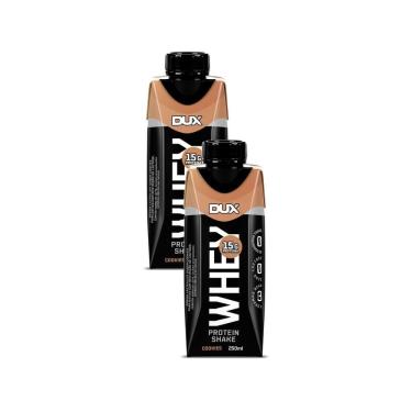 Imagem de Kit 2 Bebida Láctea UHT Whey Protein Shake Dux Sabor Cookies com 15g de Proteína 250ml