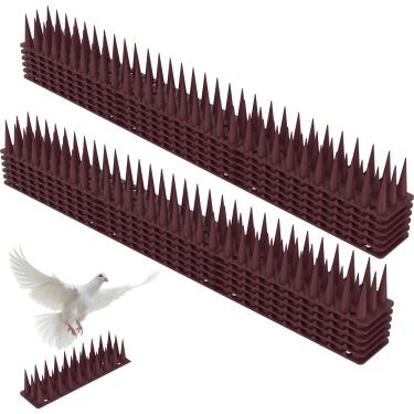 Imagem de Espigões repelentes para ambientes externos, espigões repelentes de pássaros, fáceis de instalar, pontas cortáveis para pássaros, dispositivo repelente de pássaros, espigões cortáveis para repelentes
