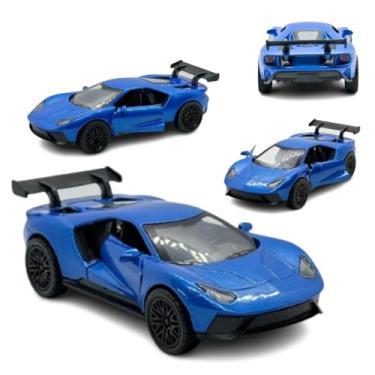 Imagem de Miniatura Carro Esportivo de Corrida, Modelo GT, Escala 1:32, Azul