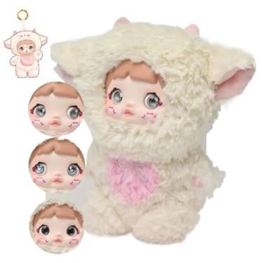 Imagem de Shopular Nommi Blind Box Opened Plush Doll Nommi Loveliness Never Ends Series Confirmed Kawaii Plushie Charm Doll Cute Xmas Collectible Birthday Gift (White Sheep)