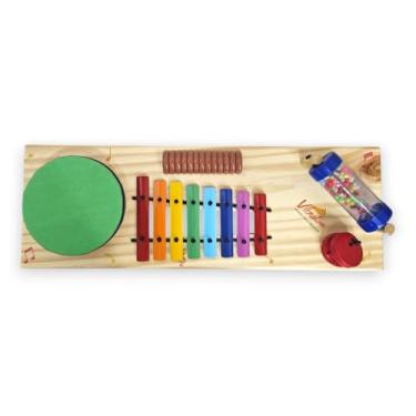 Imagem de Bancada Infantil Mini Músico Vibratom – Instrumento Educativo de Percussão para Crianças, Estímulo Sensorial e Coordenação Motora