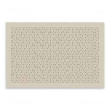 Imagem de Tapetes brancos minimalistas para sala de estar, área grande, linhas abstratas, quarto, design listrado, padrão geométrico (40 x 60 cm, 1,3 x 2 pés/QR-8)