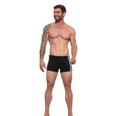 Imagem de Sunga Boxer Masculina Poliamida linha Premium Preta Verão - MEU BIQUIN