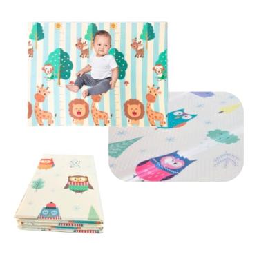 Imagem de Ibimboo Tapete Bosque Animado Dobravel Multicolorido 150X200Cm