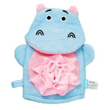 Imagem de Esponja Para Banho Infantil - Hipopótamo, Clingo, Azul