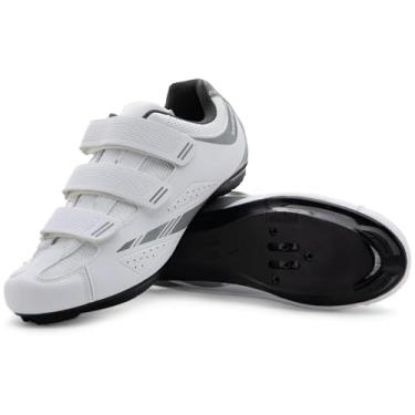 Imagem de Tommaso Tênis de ciclismo feminino Pista — Sapatos femininos para ciclismo Peloton — Sapatos femininos para ciclismo interno — Sapatos de ciclismo compatíveis com Delta e SPD — Sapatos femininos —